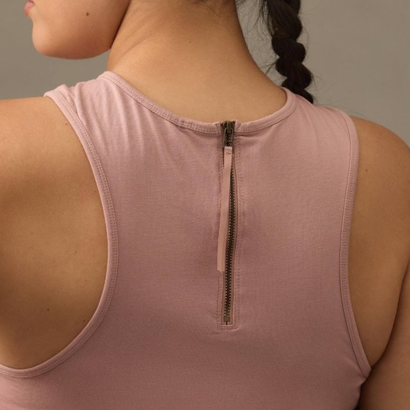 Daily Practice by Anthropologie Sleeveless Side-Ruched Dress NWT - Picture 5 of 13